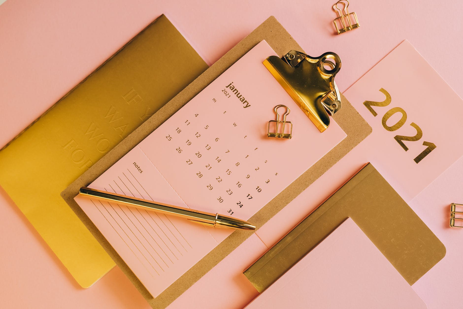 minimalistic composition with stationery